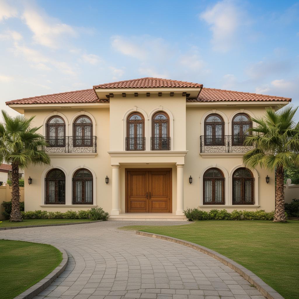 Mediterranean Villa, Gomtinagar, Lucknow — interior design by Archit, SxM